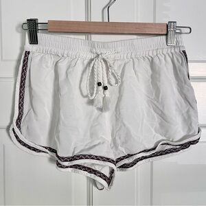 Forever 21 Drawstring White Shorts